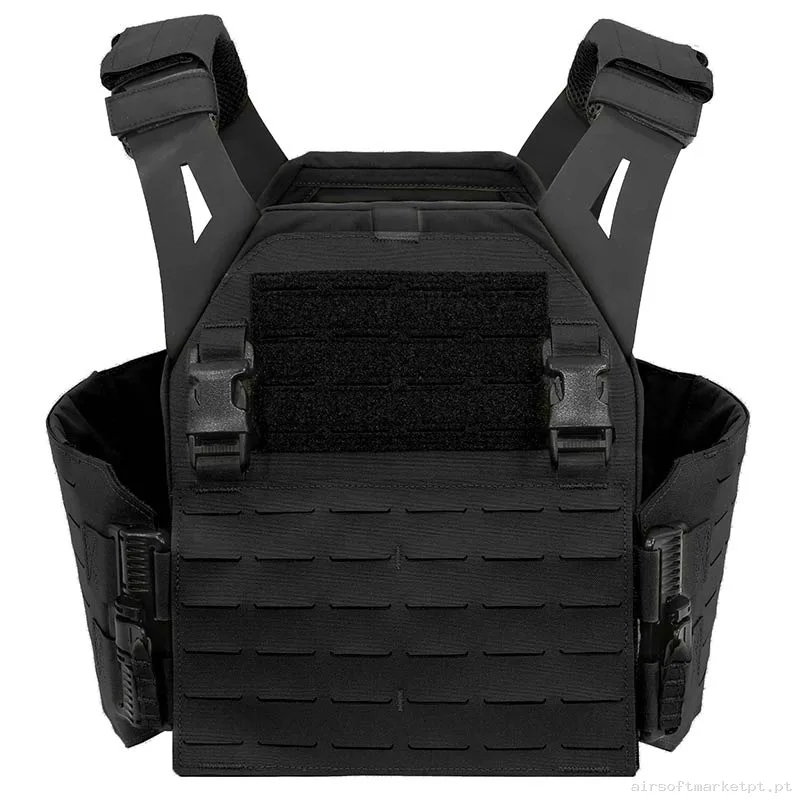 CHALECO LPC PORTA PLACAS WARRIOR ASSAULT LASER CUT LOW PROFILE CARRIER V1 NEGRO — Coletes & Rigs — Airsoft Market PT