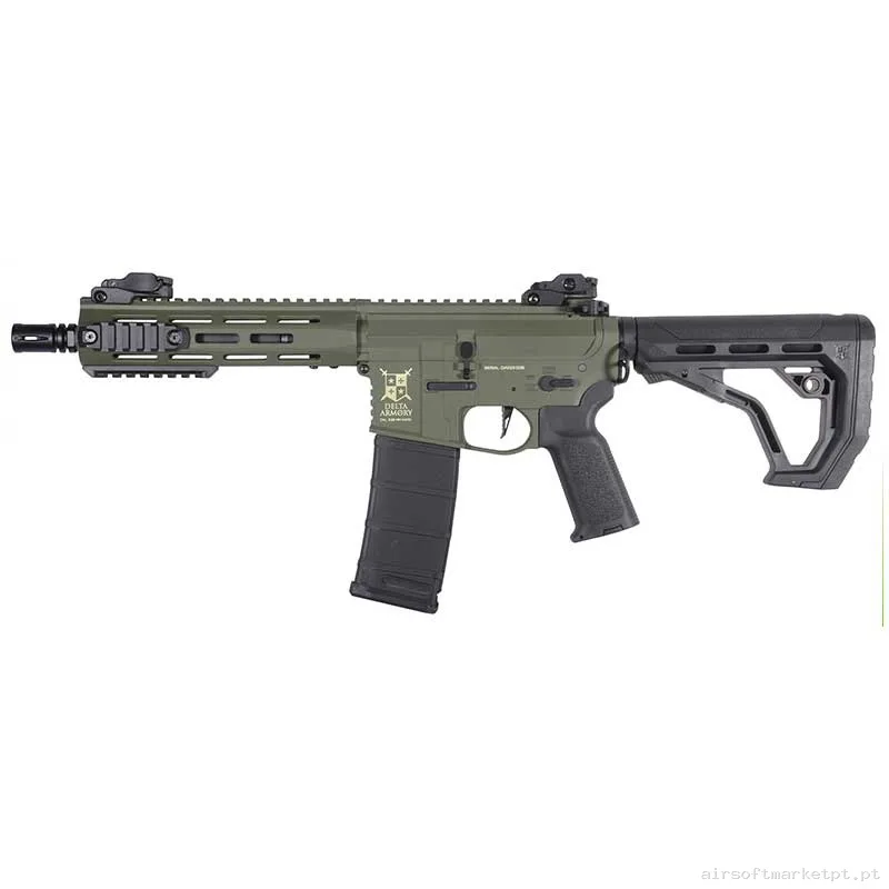 Réplica AEG M4 Delta Armory Charlie DA-C08-OLV-EGL M-Lok 8" Eagle verde od — Rifles de Assalto (AR/M4/AK) — Airsoft Market PT