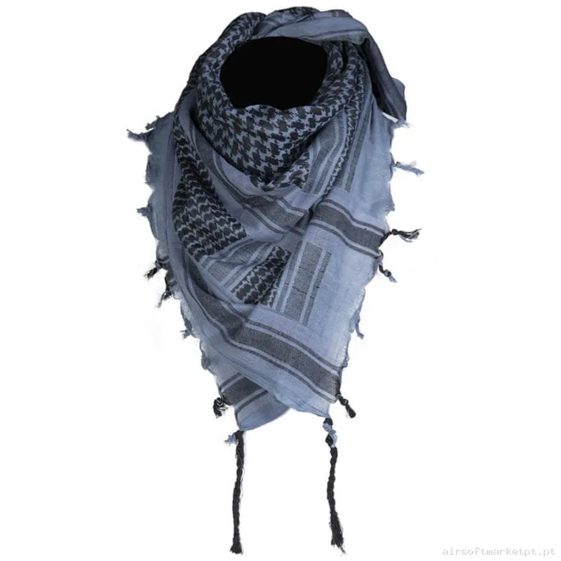 Lenço Tático Mil-Tec Palestino Shemagh azul/preto — Vestuário (Fardas) — Airsoft Market PT