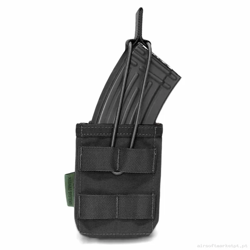 Pouch Magazine Pouch Ak Warrior Assault Open Top negro — Coletes & Rigs — Airsoft Market PT