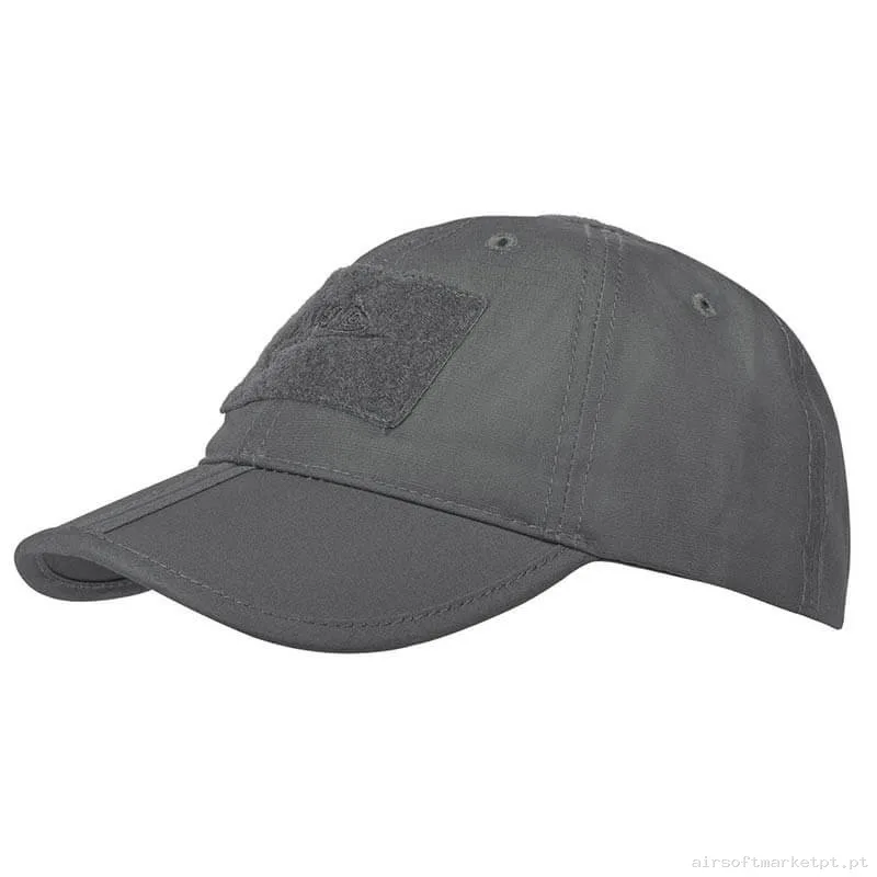 Gorra Beisbol Velcro Plegável Helikon-Tex Folding Cap Shadow Grey — Proteção Ocular & Facial — Airsoft Market PT