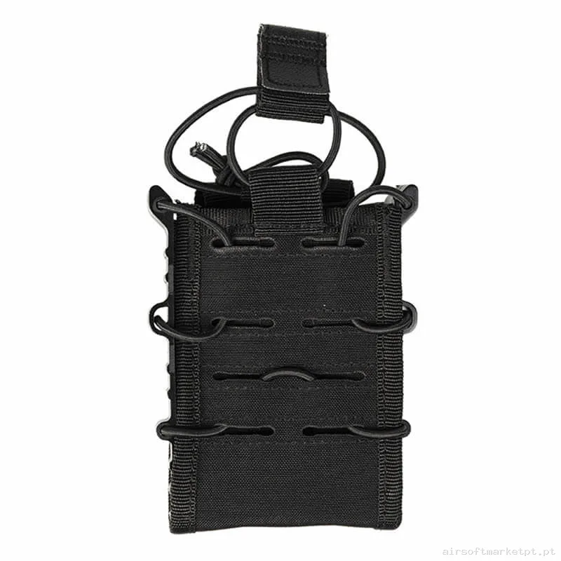 Pouch Magazine Pouch M4 Mil-Tec Quick Mag Open Top Flex negro — Coletes & Rigs — Airsoft Market PT