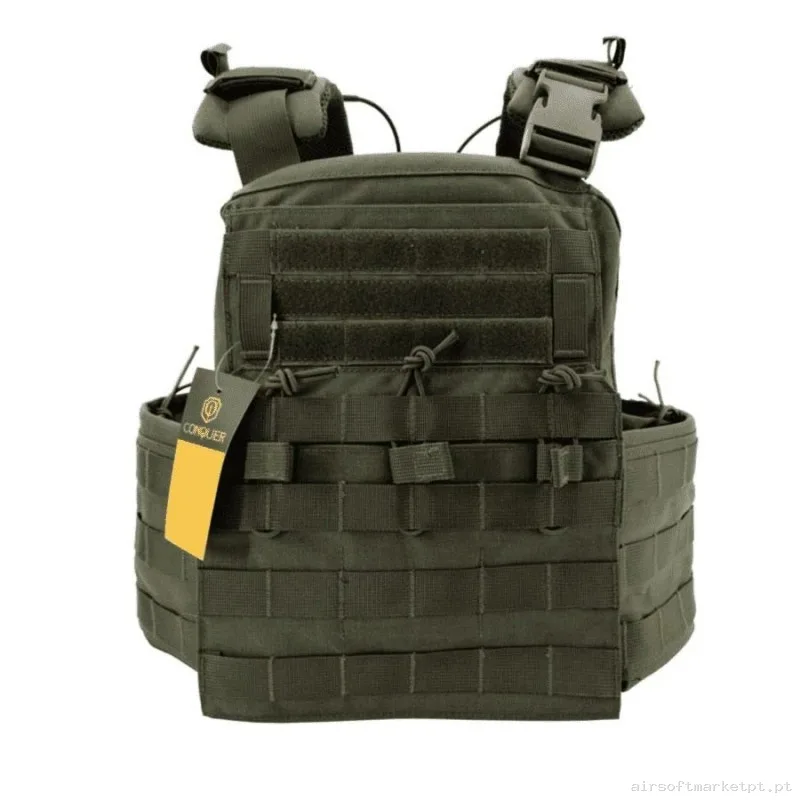 CHALECO CONQUER APC RANGER GREEN — Coletes & Rigs — Airsoft Market PT