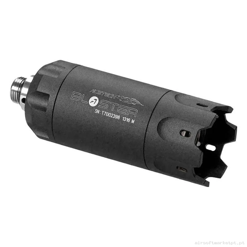 Externo Supressor Trazador Acetech Blaster negro (Simulador de Fogonazo) — Acessórios & Componentes — Airsoft Market PT