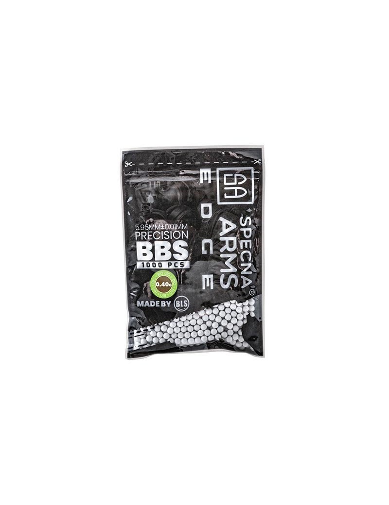 0,45g EDGE BIO Precision BBs - 1000BBs - White [Specna Arms] — Munição (BBs) — Airsoft Market PT