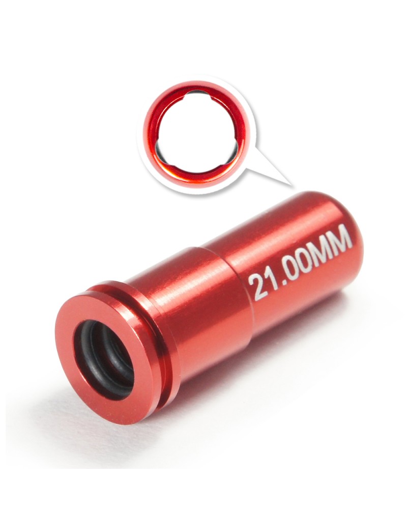 CNC Aluminum Double O-Ring Nozzle - 21.00mm [Maxx Model] — Peças Internas (AEG) — Airsoft Market PT