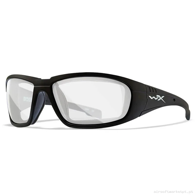 Óculos Wiley X Boss Transparentes Pretos — Proteção Ocular & Facial — Airsoft Market PT
