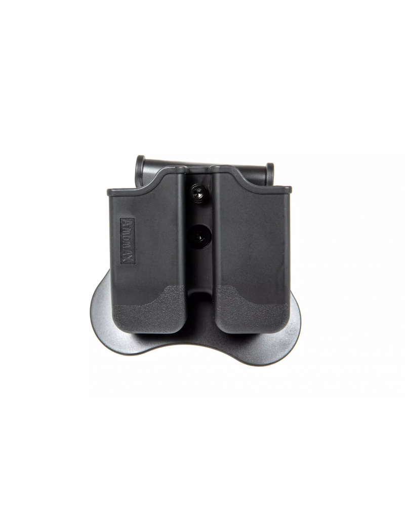 Double Mag Pouch P226 / M9 / CZ P-09 - Black [Amomax] — Rádios & Comunicação — Airsoft Market PT
