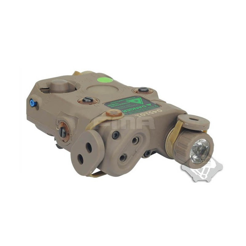 AN-PEQ15 Upgrade Version - LED White light + Green laser with IR Lenses DE [FMA] — Miras & Ópticas — Airsoft Market PT