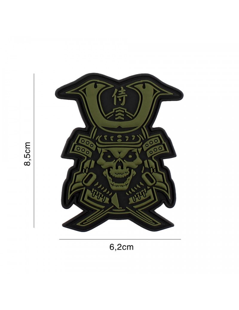 Patch - Samurai Skull - Green — Patches & Decoração — Airsoft Market PT