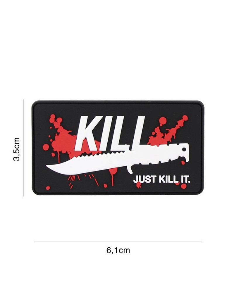 Patch - Just kill it - Red — Patches & Decoração — Airsoft Market PT