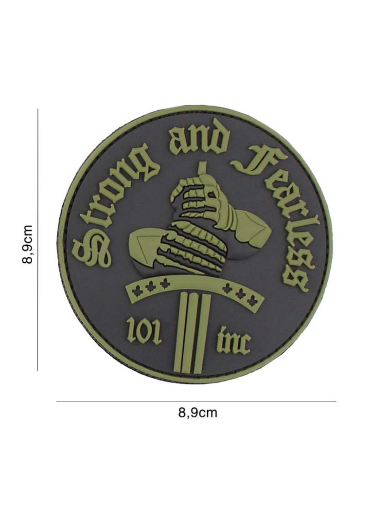 Patch - Strong and Fearless - Green — Patches & Decoração — Airsoft Market PT