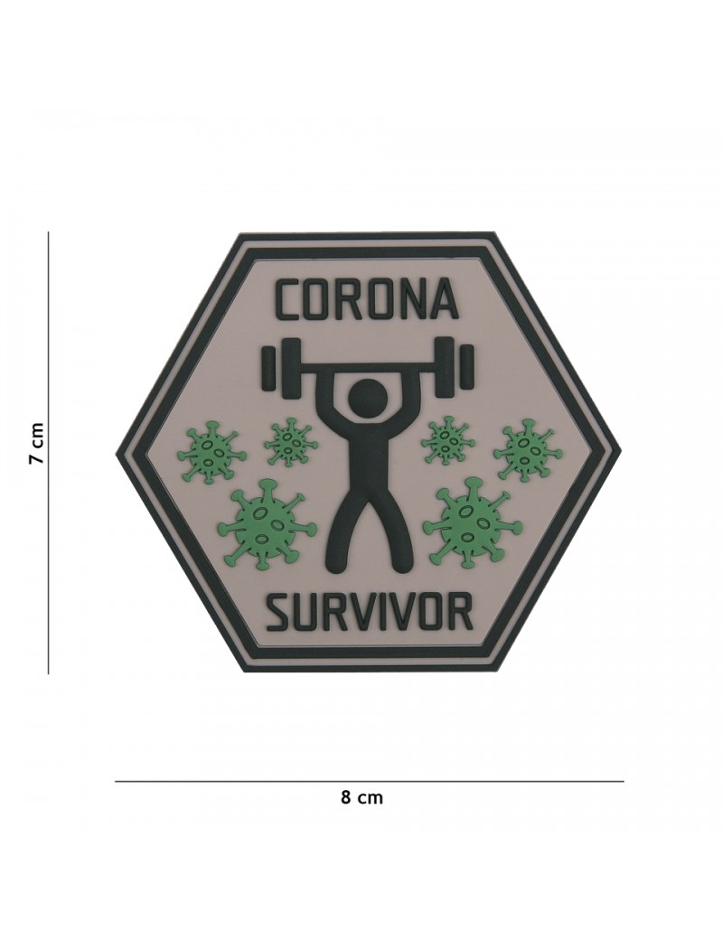 Patch - Corona Survivor — Patches & Decoração — Airsoft Market PT