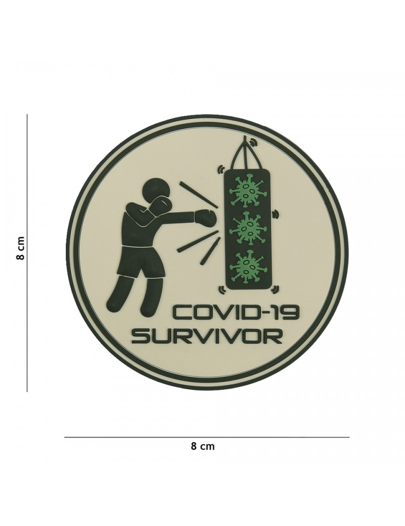 Patch - Covid-19 Survivor — Patches & Decoração — Airsoft Market PT