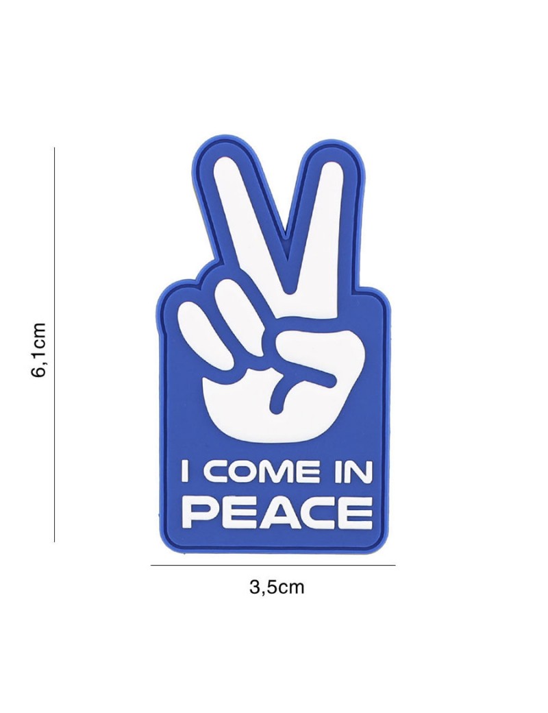 Patch - I Come in Peace - Blue — Patches & Decoração — Airsoft Market PT