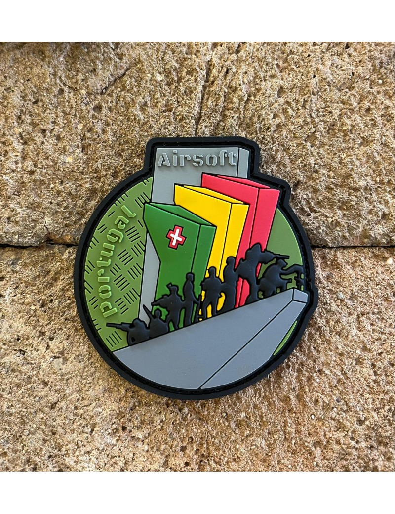 Patch - Portugal Airsoft [White Raven] — Patches & Decoração — Airsoft Market PT