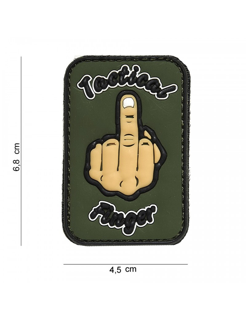 Patch - Tactical Finger - Green — Patches & Decoração — Airsoft Market PT