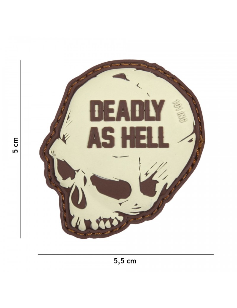 Patch - Deadly As Hell - Coyote — Patches & Decoração — Airsoft Market PT