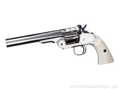 Revolver Schofield 6'' ASG Prata — Pistolas — Airsoft Market PT