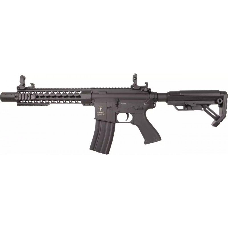AEG M4 Kenji Long S Preta [Saigo] — Rifles de Assalto (AR/M4/AK) — Airsoft Market PT