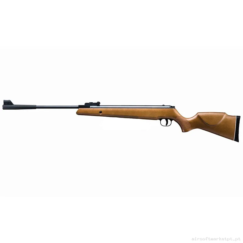 Airgun Gas Pistón 4.5mm Carabina Stinger Vulcano negra/Madeira — Rifles de Assalto (AR/M4/AK) — Airsoft Market PT