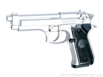 Beretta M92F ASG Prata — Pistolas — Airsoft Market PT