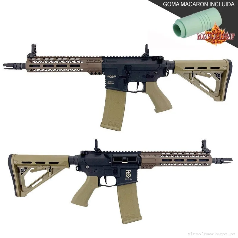 Rossi M4 Sentinel Delta Con Gatillo Electrónico Negra/Tan - Mejorada Maple Leaf — Rifles de Assalto (AR/M4/AK) — Airsoft Market PT