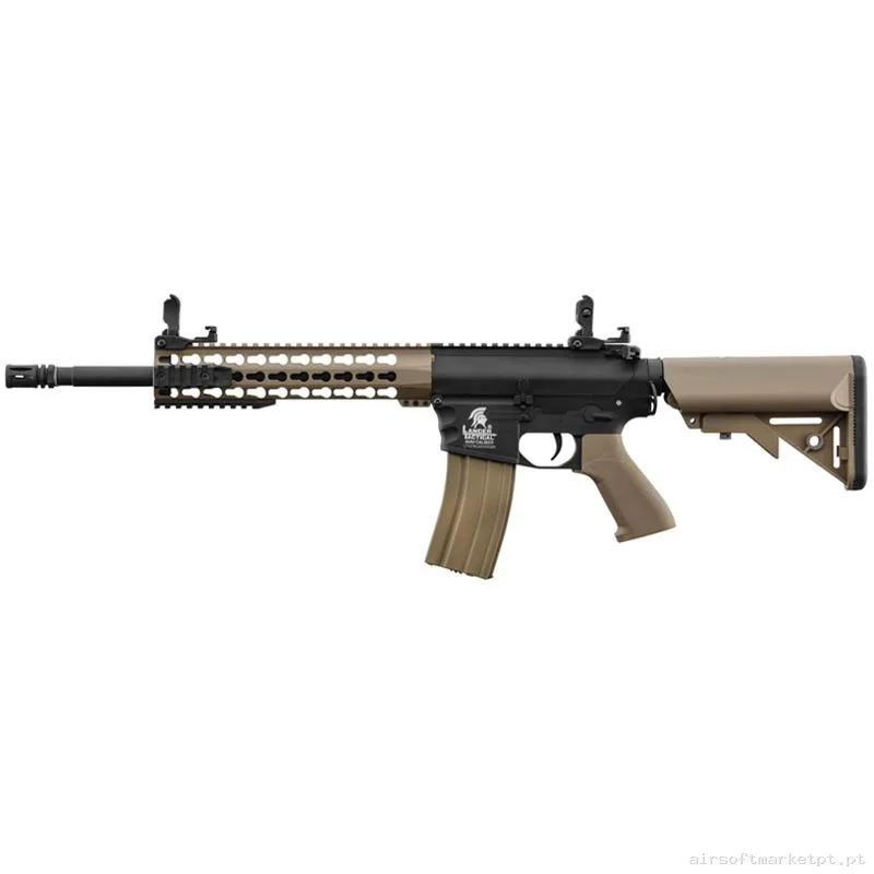 Réplica AEG M4 Lancer Tactical LT-12K Gen.2 M4 Keymod Combo preta/Tan — Rifles de Assalto (AR/M4/AK) — Airsoft Market PT