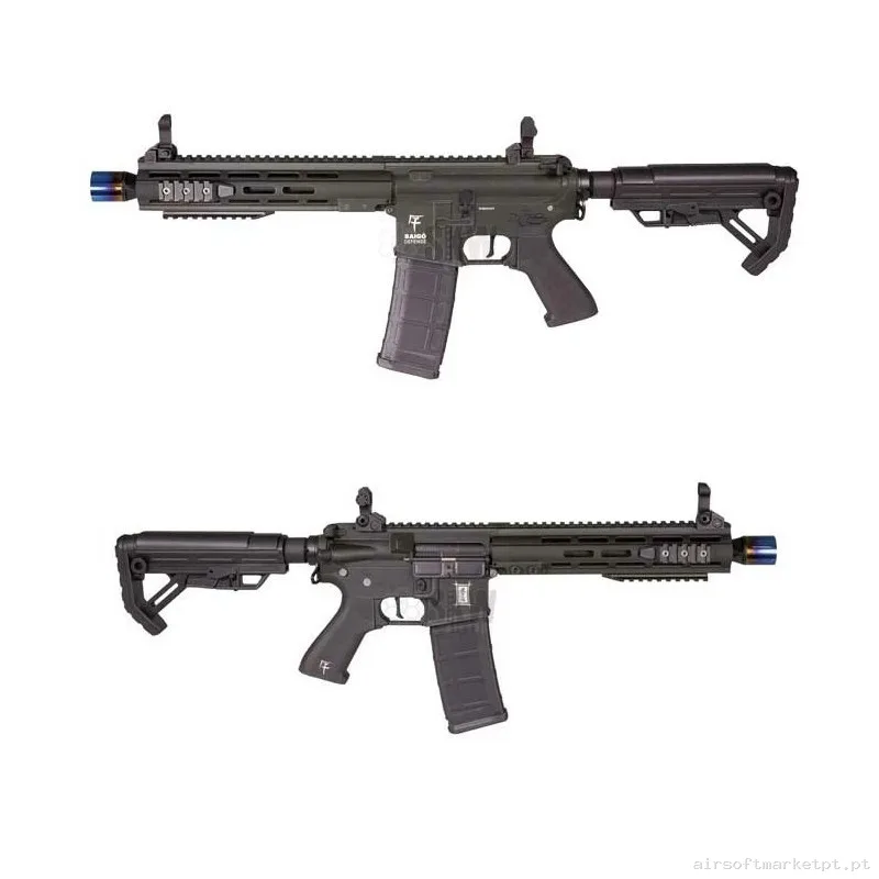 REPLICA BUSHIDO GI NEGRA CON GATILLO ELÉCTRONICO - SAIGO DEFENSE - Mejorada Maple leaf — Rifles de Assalto (AR/M4/AK) — Airsoft Market PT