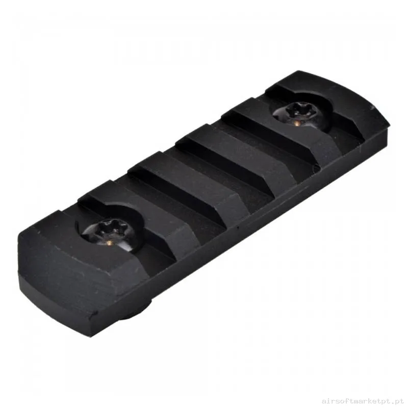 Externo Rail M-Lok Big Dragon 5 Slot Alumínio preto — Acessórios & Componentes — Airsoft Market PT