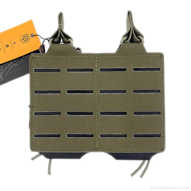 Pouch Magazine Pouch Doble M4 Conquer Open Top Ranger Green — Coletes & Rigs — Airsoft Market PT