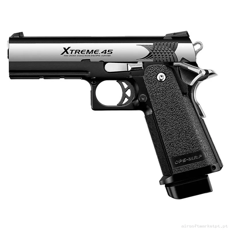 Réplica GBB Pistola Hi-Capa Xtreme Tokyo Marui Full Auto Stainless — Pistolas — Airsoft Market PT