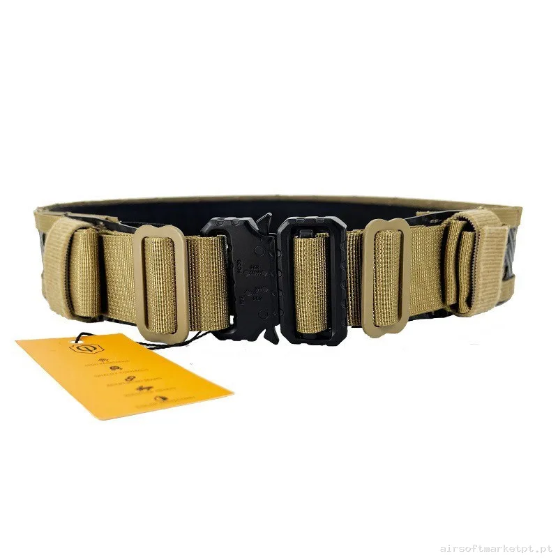 CINTURÓN FIRST LINE CONQUER FL BELT TAN - M — Gear Táctico — Airsoft Market PT