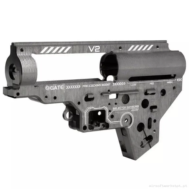 CARCASA GEARBOX V2 GATE EON TITANIUM QSC REFORZADA 8MM — Peças Internas (AEG) — Airsoft Market PT (foto 2)