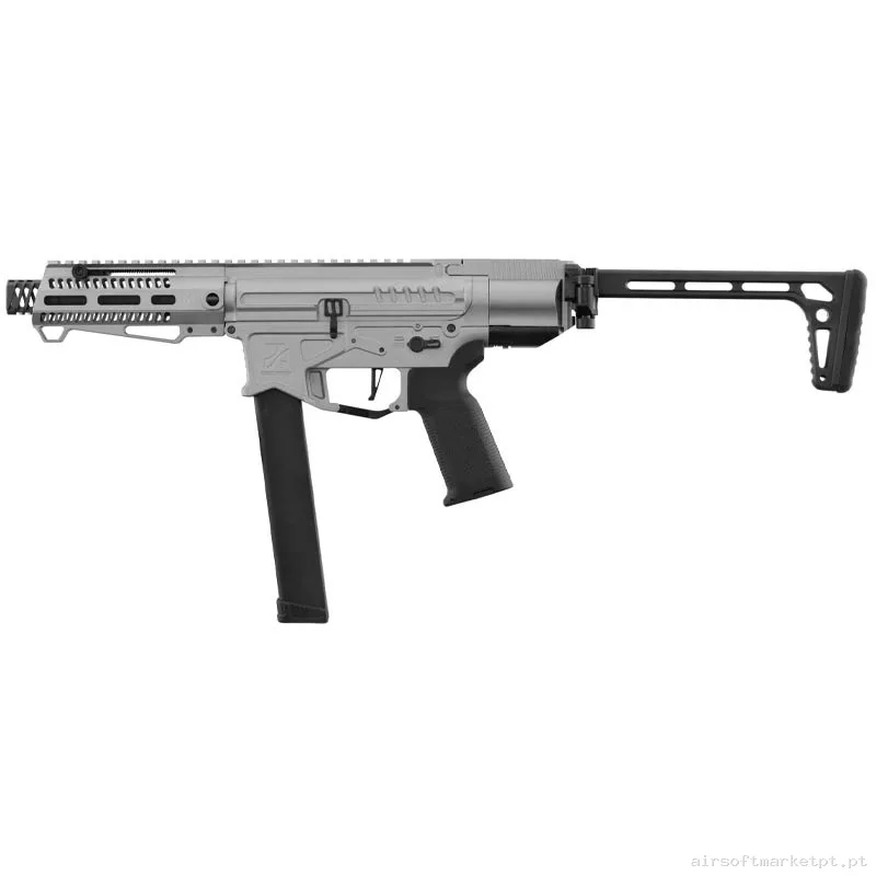 Réplica AEG M4 Zion Arms Pw9 Mod 0 com Estoque Gratuito ETU Prata — Rifles de Assalto (AR/M4/AK) — Airsoft Market PT