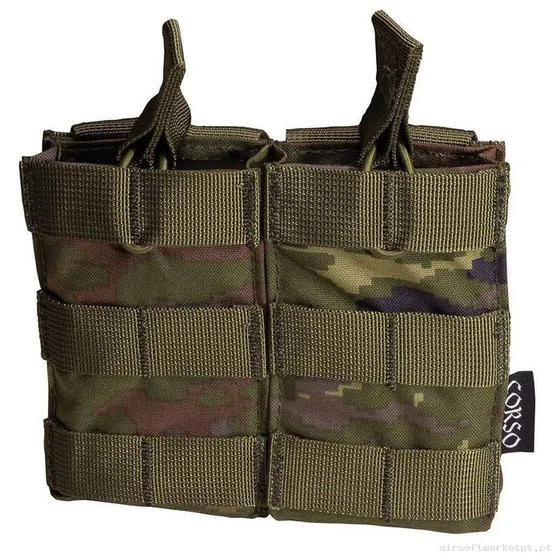 Pouch Corso Cargador G36 Doble Dagger Molle Pixelado Boscoso — Coletes & Rigs — Airsoft Market PT