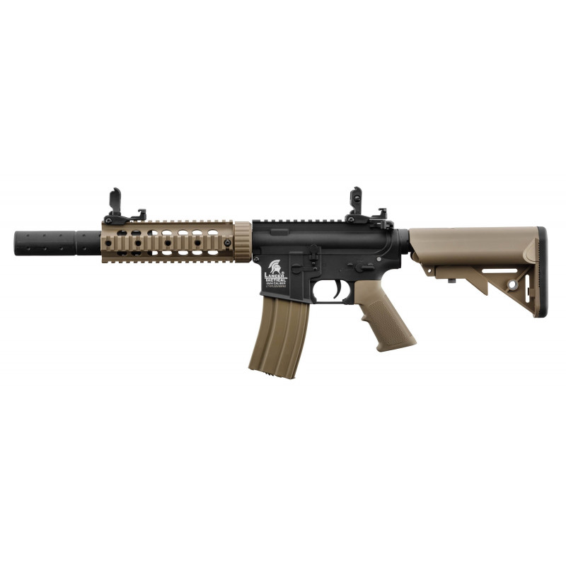 AEG LT-15 M4 SD Preta/Coyote [Lancer Tactical] — Rifles de Assalto (AR/M4/AK) — Airsoft Market PT