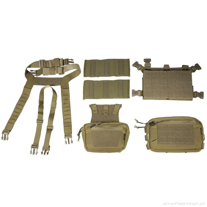 Chest Rig Corso Flint Mk2 Corte Láser Coyote — Coletes & Rigs — Airsoft Market PT (foto 2)