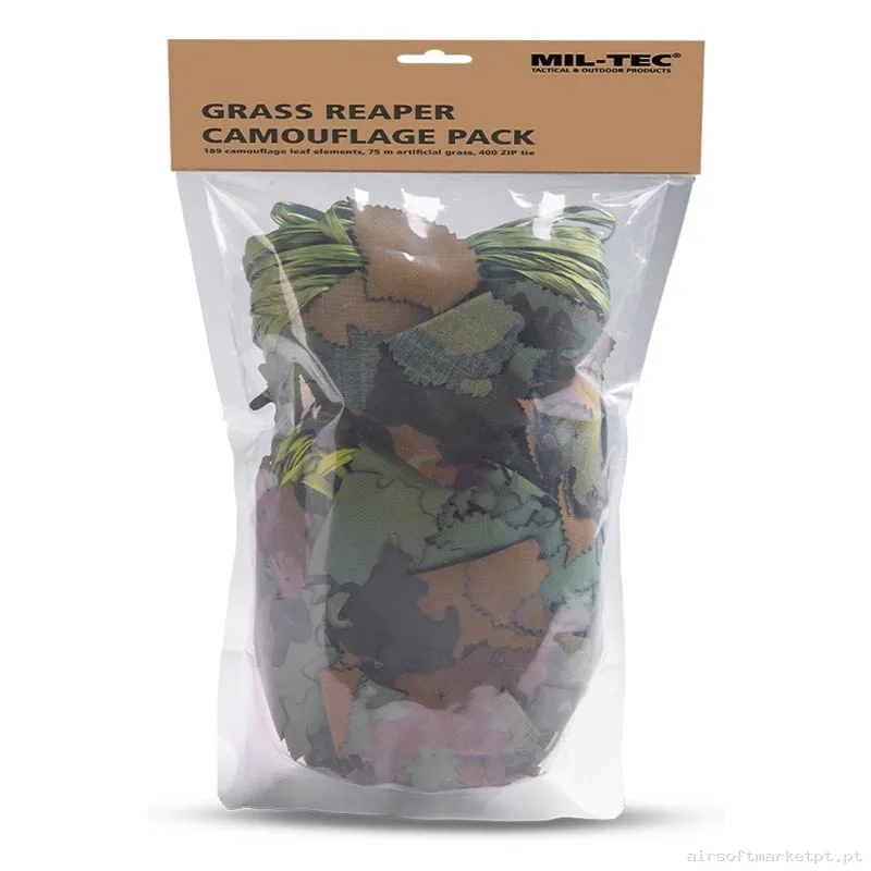 Kit de Camuflagem Mil-Tec Grass Reaper Camouflage Pack (Com Folhas) — Vestuário (Fardas) — Airsoft Market PT