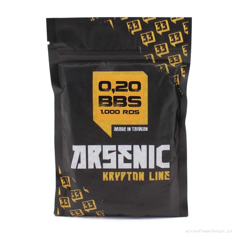 Bolas Arsenic Krypton 0.20g 1000 Bbs Blanca — Munição (BBs) — Airsoft Market PT
