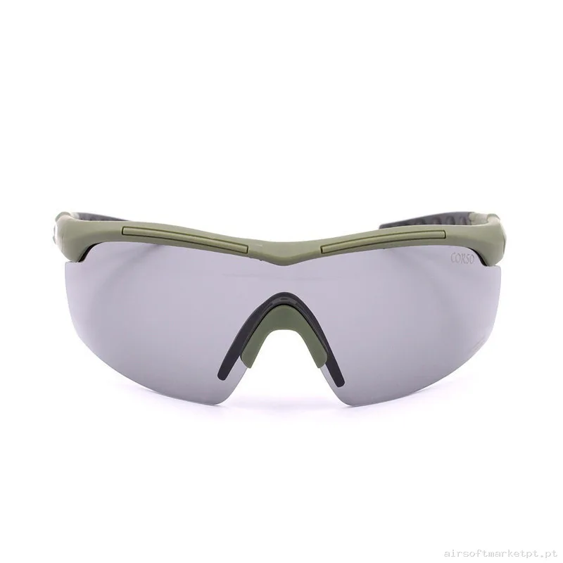 Gafa Corso Revenge Wing 3 con funda + 3 lentes intercambiables OD verde — Proteção Ocular & Facial — Airsoft Market PT (foto 3)