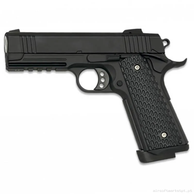 Réplica GBB Pistola 1911 Golden Eagle Night Warrior negra — Pistolas — Airsoft Market PT