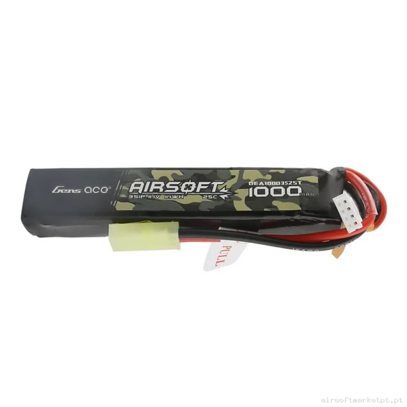 Bateria Lipo Stick Gens Ace 1000mah 11.1v 25c — Baterias & Carregadores — Airsoft Market PT