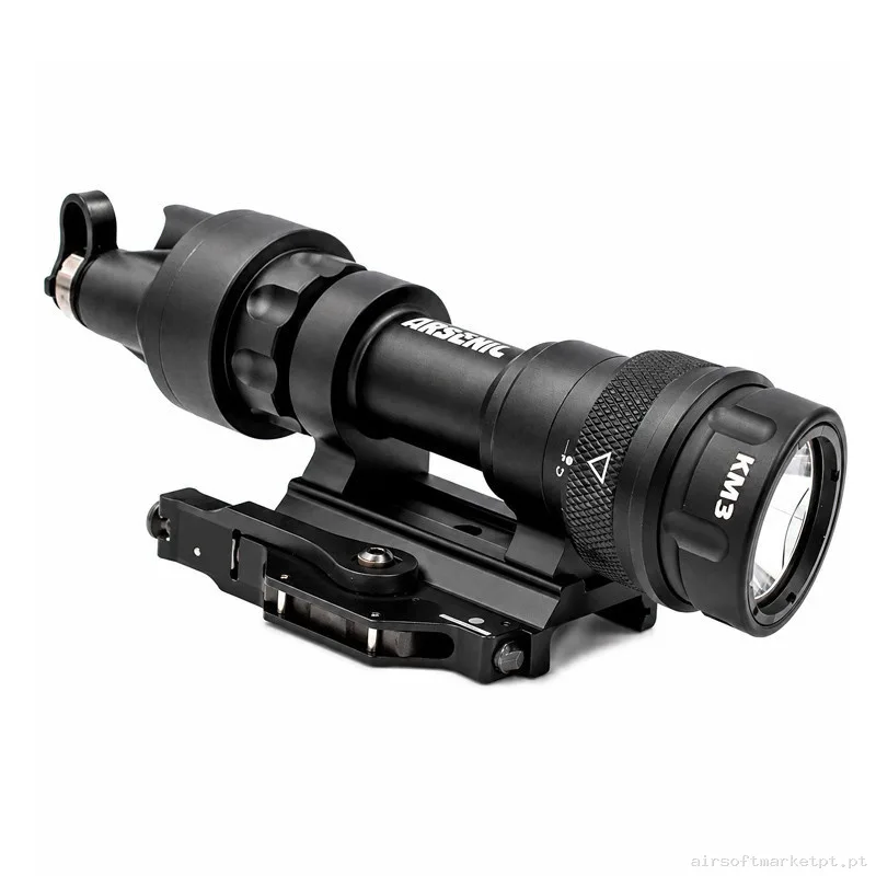 Linterna Con Estrobo 400 Lumenes Arsenic AS92 Negra — Lanternas & Lasers — Airsoft Market PT (foto 2)