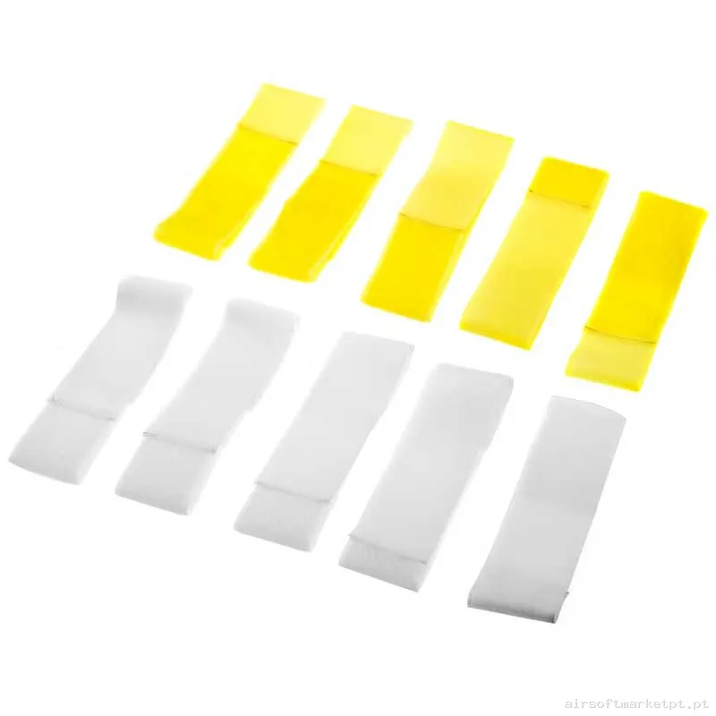 Brazaletes Invader Gear Team Patch Amarelo/Branco Pacote 10u — Acessórios & Componentes — Airsoft Market PT