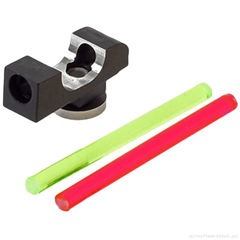 Externo Pistola Alça Frontal Cowcow Fiber Optic para G-Series GBB Sighting — Acessórios & Componentes — Airsoft Market PT