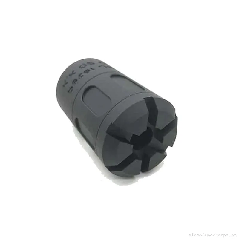 BOCACHA METÁLICA JGA NEGRA 14MM — Supressores & Tracers — Airsoft Market PT