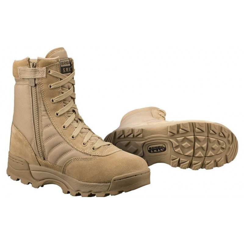 Botas Classic 9 ZIP TAN [Original SWAT] — Calçado — Airsoft Market PT