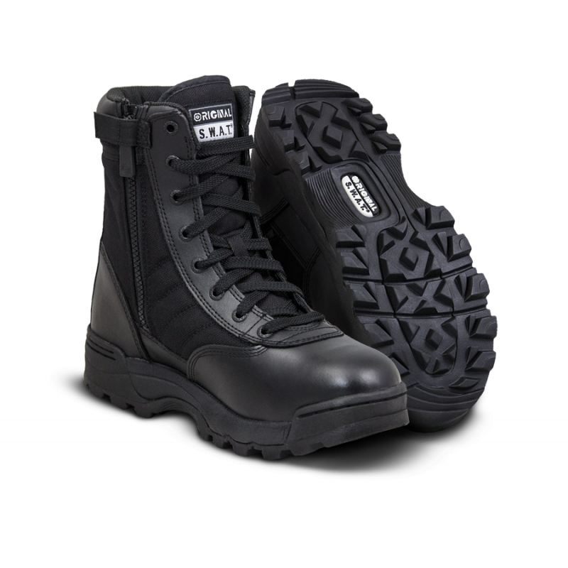 Botas Classic 9 Side-Zip Pretas [Original SWAT] — Calçado — Airsoft Market PT