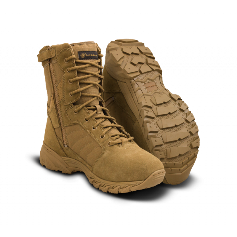 Botas Breach 2.0 8" Zip Coyote [Smith&Wesson] — Calçado — Airsoft Market PT